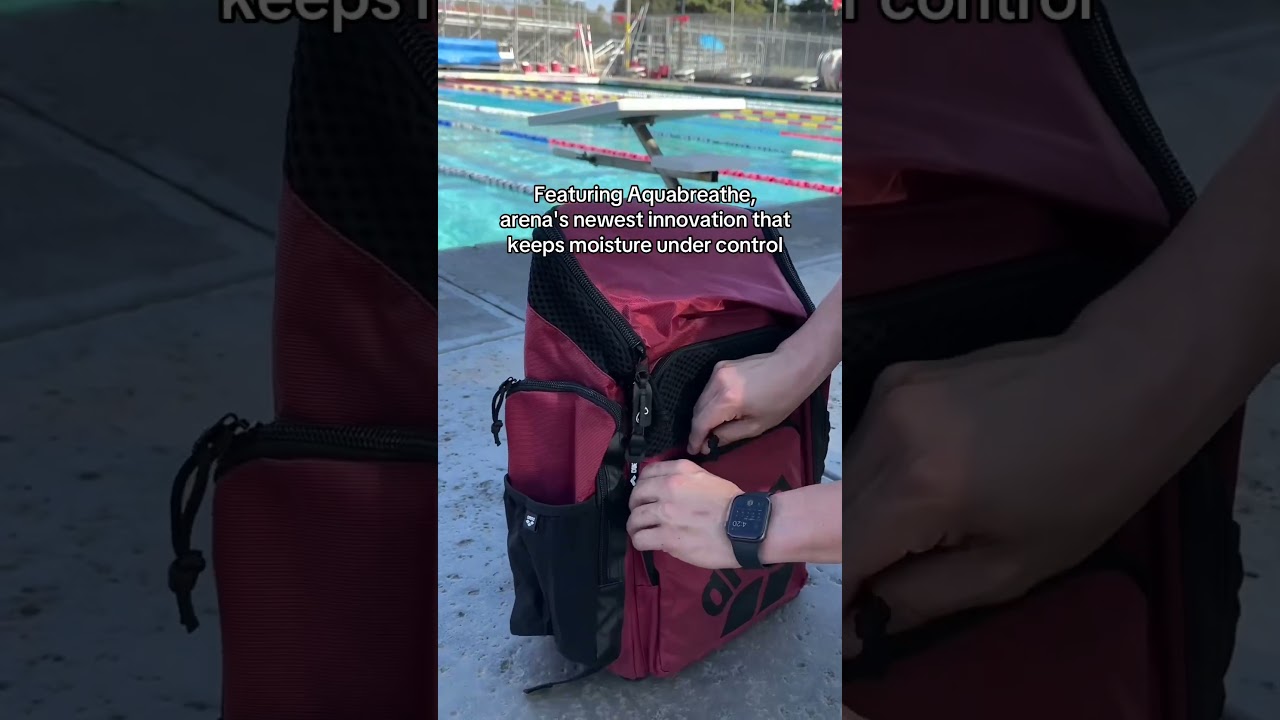 The arena One Go Backpack is built for swimmers 💧
