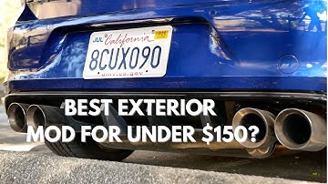 Best exterior mod for under $150? - LegitSpeed Diffuser Fins Install on the MK7 Golf R!