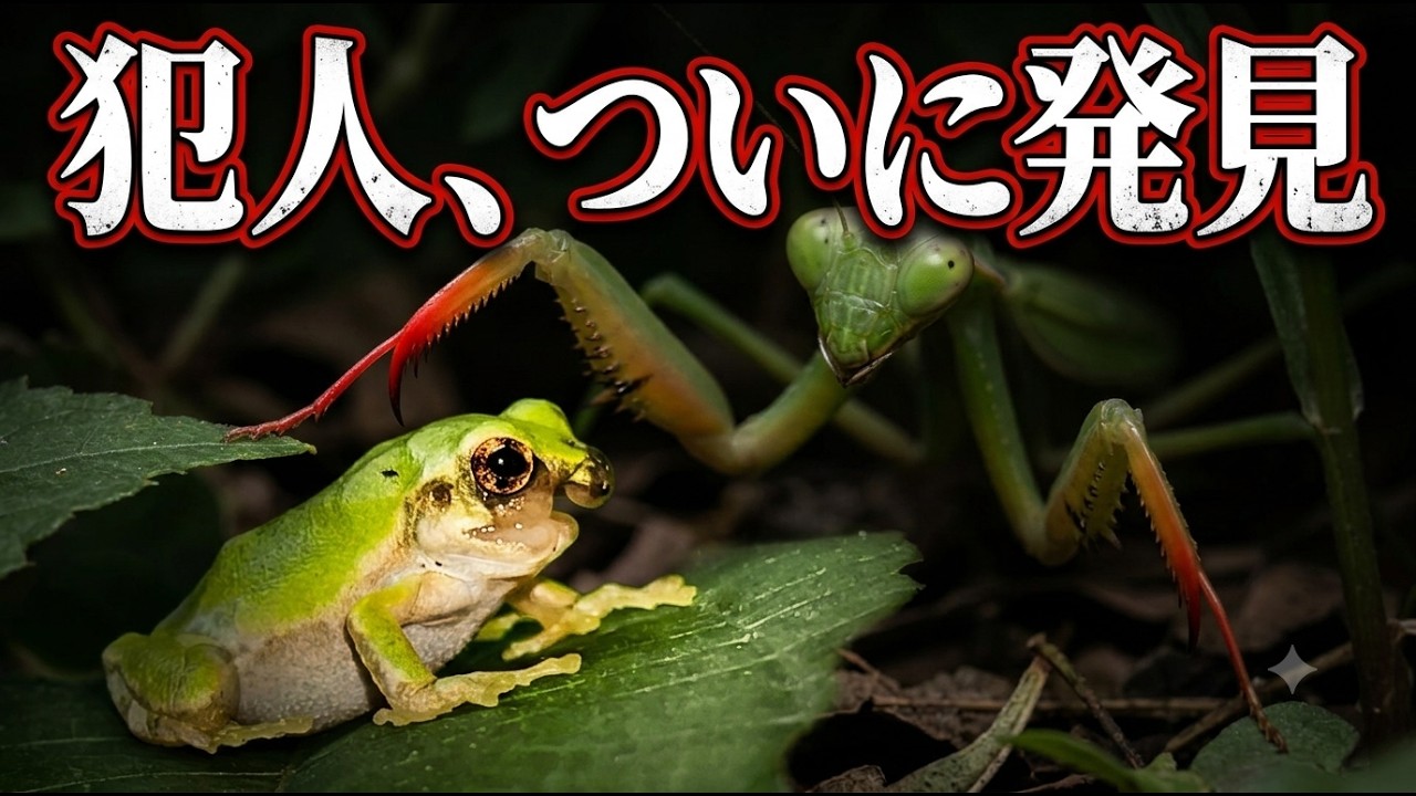 カエル　クロスオーバー　アロマティック I finally found the culprit who attacked the faceless tree frog