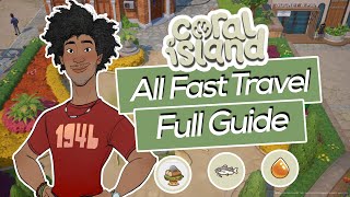 How To Easy Unlock All Fast Travel Waypoints  - Coral Island