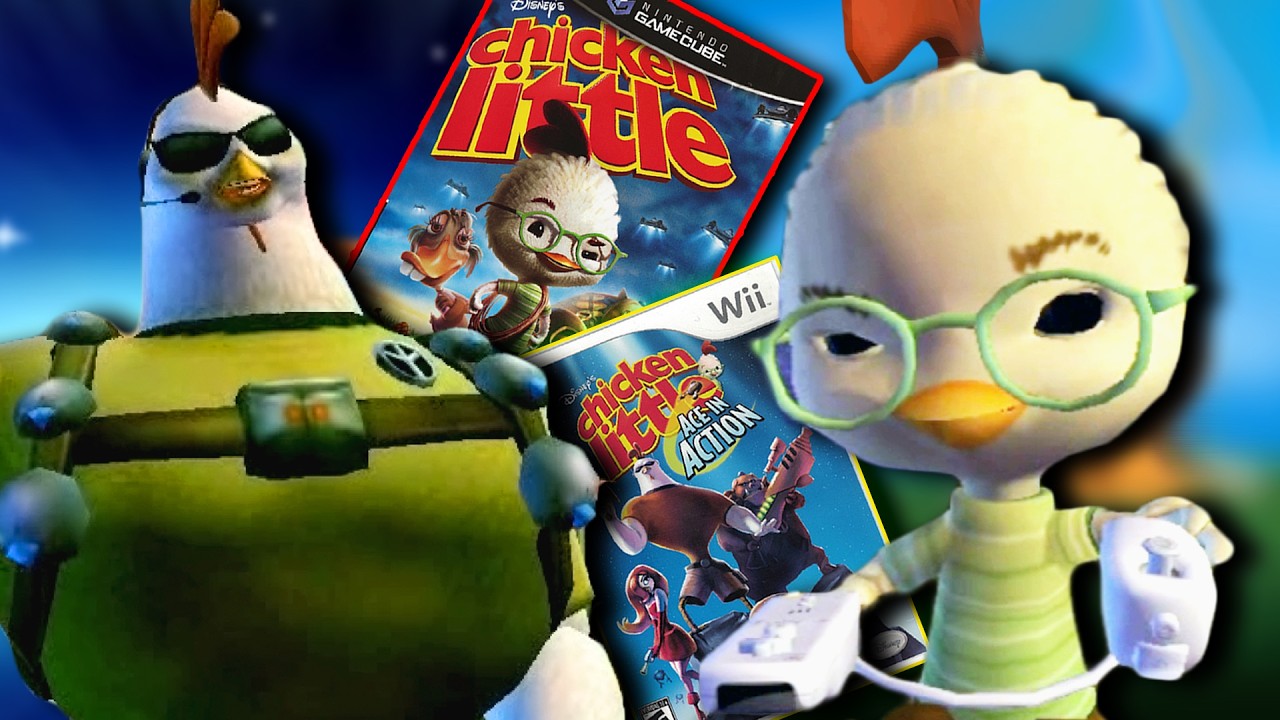 Chicken Little and his weird little video games...