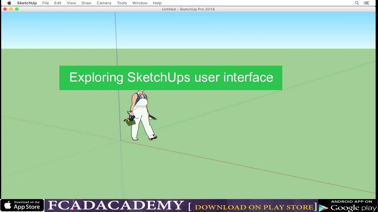 Exploring SketchUps user interface - YouTube