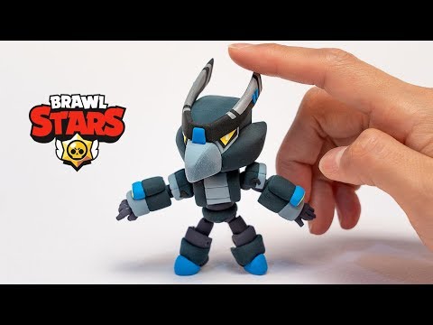 Brawl Stars Night Mecha Crow Clay Art (Clay Tutorial)