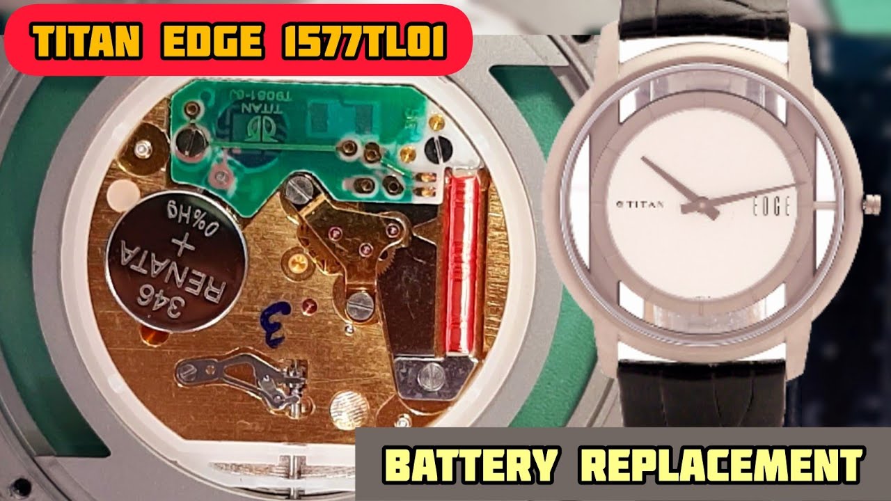 Titan EDGE NN1577TL01 Slim Watch Battery Replacement SR712SW/346 ...