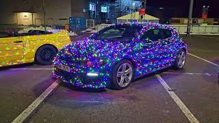CARS WITH CHRISTMAS LIGHTS NIGHT CRUISE | BRNO