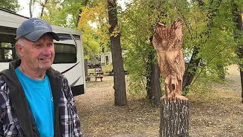 Lumsden Library interview  with wood carver, Wayne Deans by Colleen Thiele and Penny Tomkins.