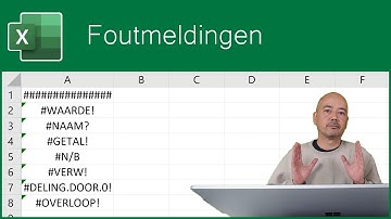 Foutmeldingen in formules