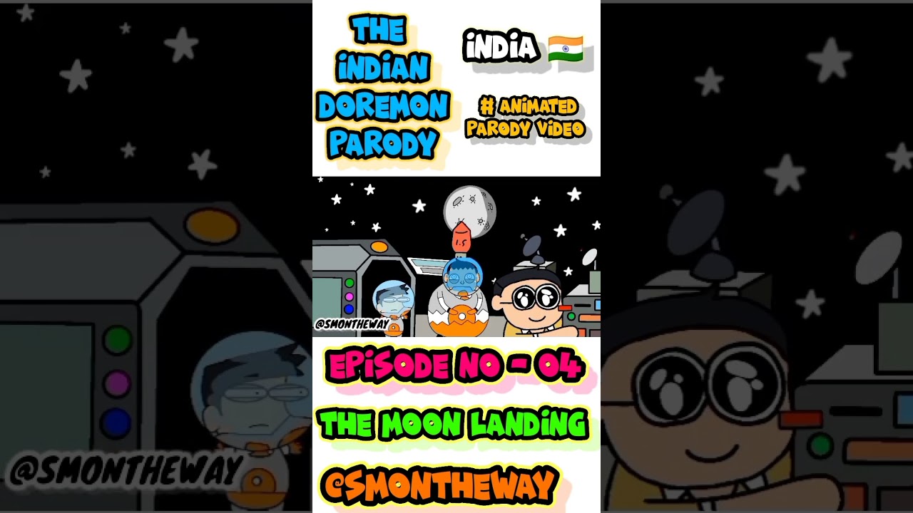 |DOREMON PARODY the moon landing| #funny #animation #doremon #nobita #shorts