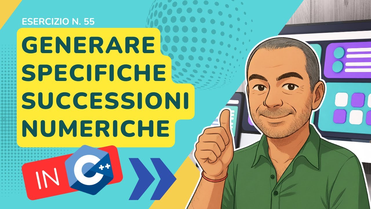 C++: generare successioni di numeri con i cicli - esercizio svolto n. 55