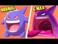 Pokémon Sword & Shield - All Normal vs Gigantamax Forms Comparison