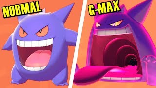 Pokémon Sword & Shield - All Normal vs Gigantamax Forms Comparison