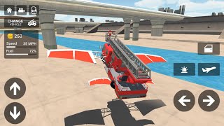 Fire Truck Simulator 2021 #3 - Flying Fire Truck Games - Android Gameplay hd screenshot 4