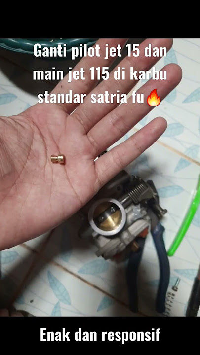 Tips setting enak karbu standar satria fu