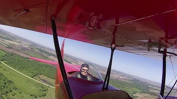 Stearman C3B Test Flight