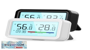 Tuya WiFi ZigBe Temperature Humidity Sensor with Screen Time Display Smart Home Review