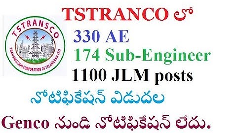 1604  posts released in TSTRANSCO  Electrical department must watch now BY SRINIVAS Mech