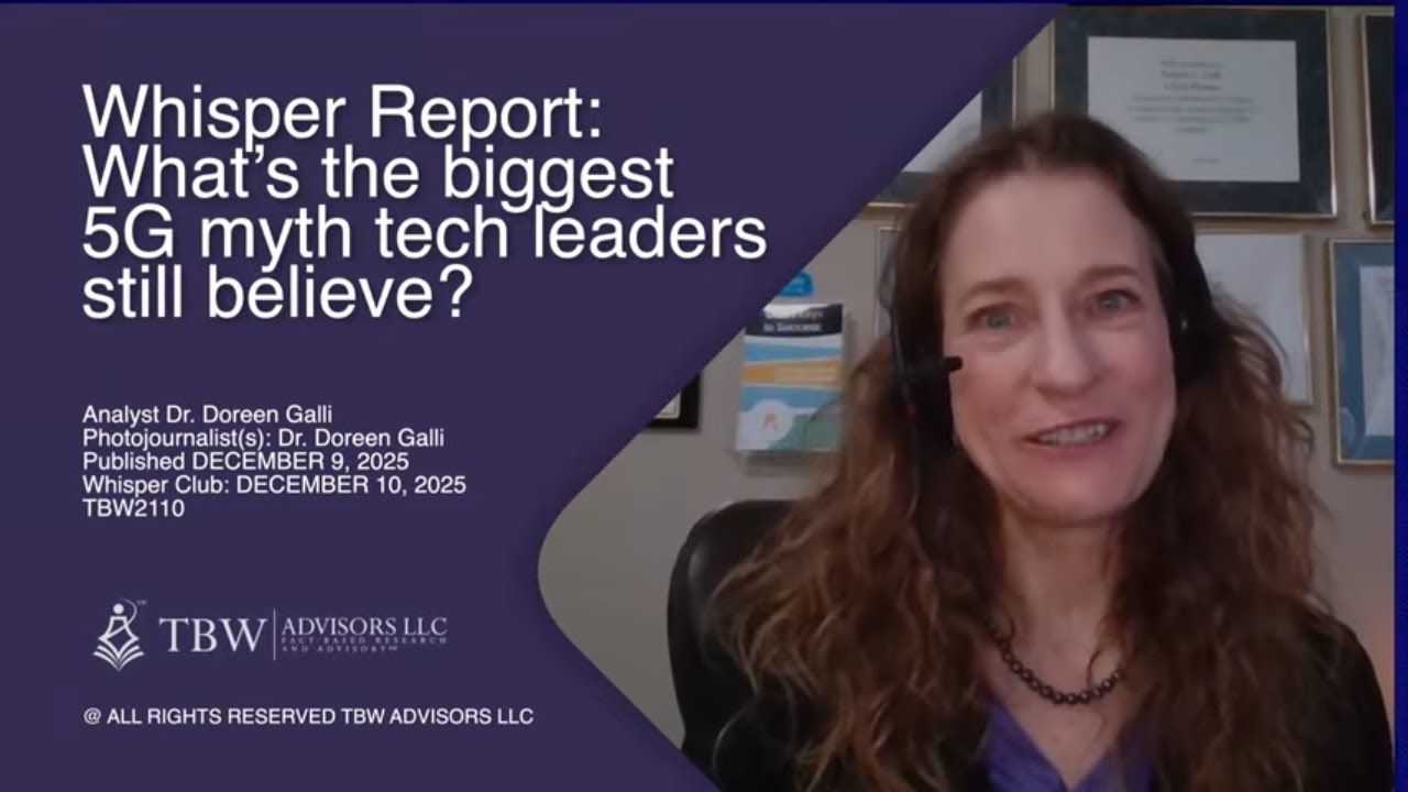 Whisper Report: Какой самый большой миф о 5G до сих пор верят лидеры технологической отрасли?