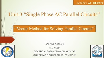 VECTOR METHOD FOR AC PARALLEL CIRCUIT SOLUTION