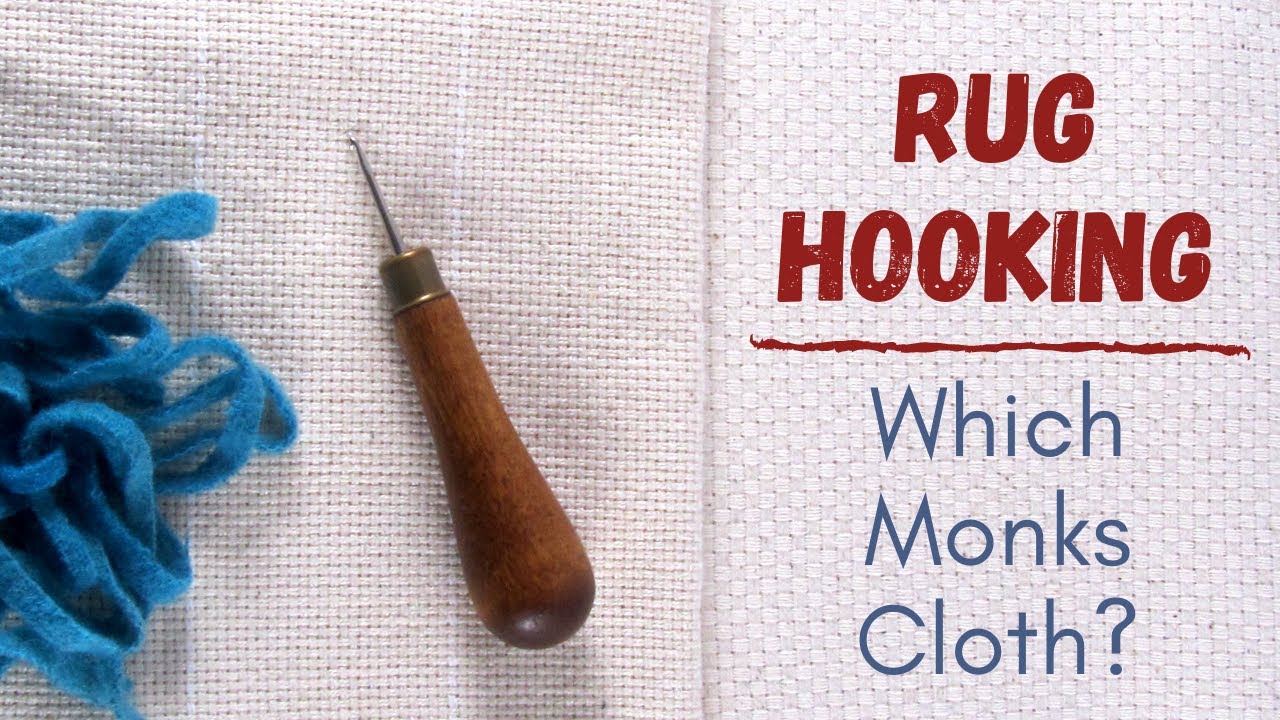 How to Prepare Monks Cloth for RUG HOOKING or RUG PUNCH - measure, cut, &  finish edges 