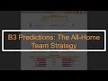 Buzzerbeater the allhome team b3 predictions strategy