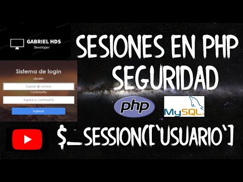 Como hacer Sesiones en PHP |Seguridad de Paginacion en envió desde el Login| 2020 #PHP