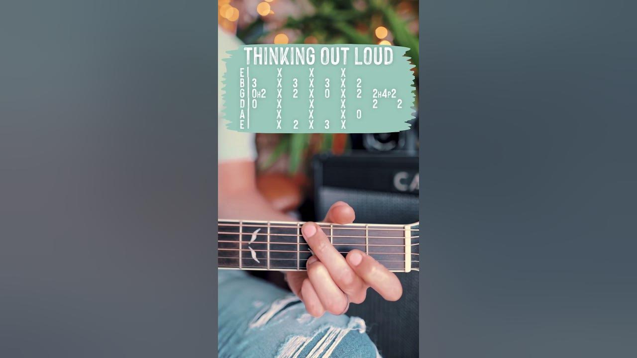 Thinking Out Loud Guitar Tutorial // Thinking Out Loud Guitar Lesson #shorts