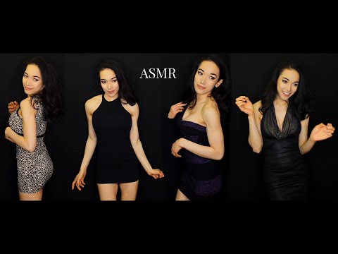 ASMR Party Dress Try on Haul (Whispering Stories that go with the Dresses)