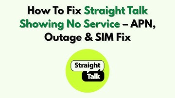 Hoe u kunt verhelpen dat Straight Talk geen service weergeeft - APN, storing en SIM-oplossing