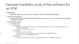 Feasibility study for software projects