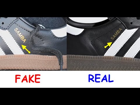 Adidas Samba real vs fake. How to spot fake Adidas Samba OG sneakers