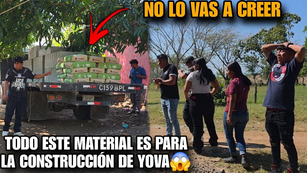 Llegó Todo Este Material Para La Construcción De YOVA😱Vean Que Gran Cantidad De Blocks Y Cemento🥳