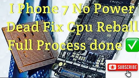 I Phone 7 dead No Power, low booting fix Repair cpu Reball Done full Process #iphone #fullvideo