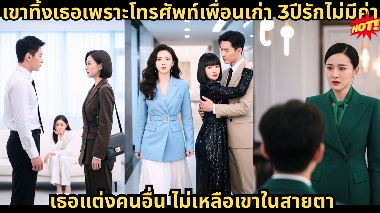 เขาทิ้งเธอเพราะโทรศัพท์เพื่อนเก่า 3ปีรักไม่มีค่า เธอแต่งคนอื่น ไม่เหลือเขาในสายตา!