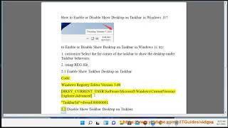 Enable Or Disable Show Taskbar On All Displays In Windows 11 | Amarta Karya