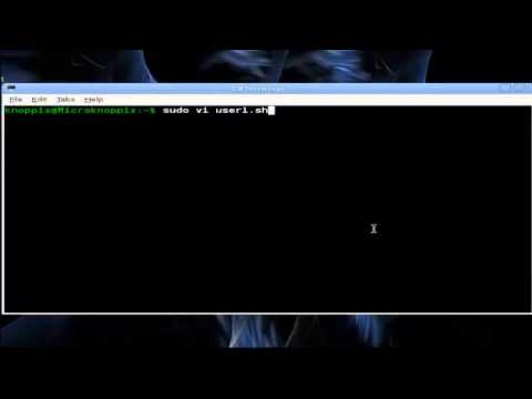 Shell Scripts en Knoppix
