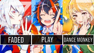 [Switching Vocals] - Faded ✘ Dance Monkey ✘ Play|Tones and I & Alan Walker (Walker The Fox 126 YT)