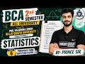 📊 STATISTICS || BCA 2nd Sem || PYQ 2026 || Previous Year Question Paper Solution🔥 DAY-06
