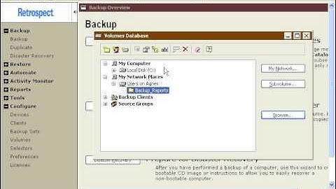 Adding NAS devices to Retrospect for Windows