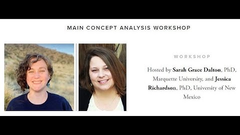 Main Concept Workshop Part 1