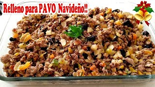 Delicioso RELLENO PARA PAVO Navideño 🍾🌲😋// CrisEnLaCocina