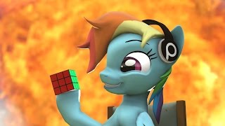 [SFM] Rainbow Dash Tries To Solve A Rubik's Cube