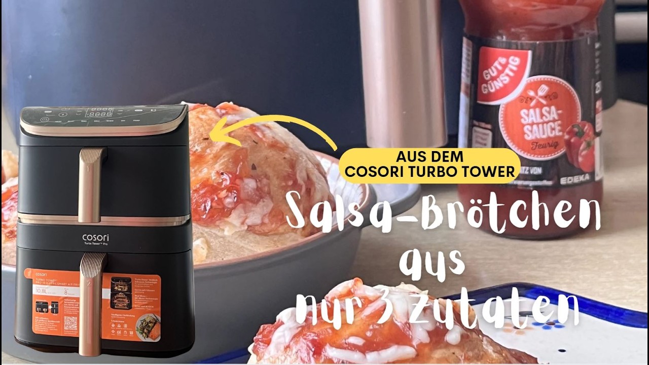 Salsa-Brötchen aus nur 3 Zutaten aus dem Cosori Turbo Tower