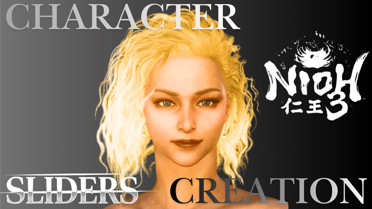 NIOH 3 | beautiful Female Character Creation (4K) - Sliders / 仁王３ 美人キャラメイクレシピ