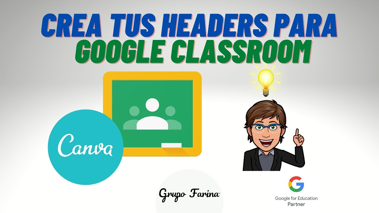 Crea tus Headers para Google Classroom usando Canva - YouTube