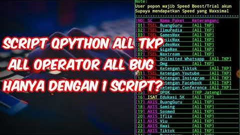 Hanya dengan SCRIPT ini!! semua kuota bisa diubah menjadi flash reguler?? PSIPHON + QPYTHON.