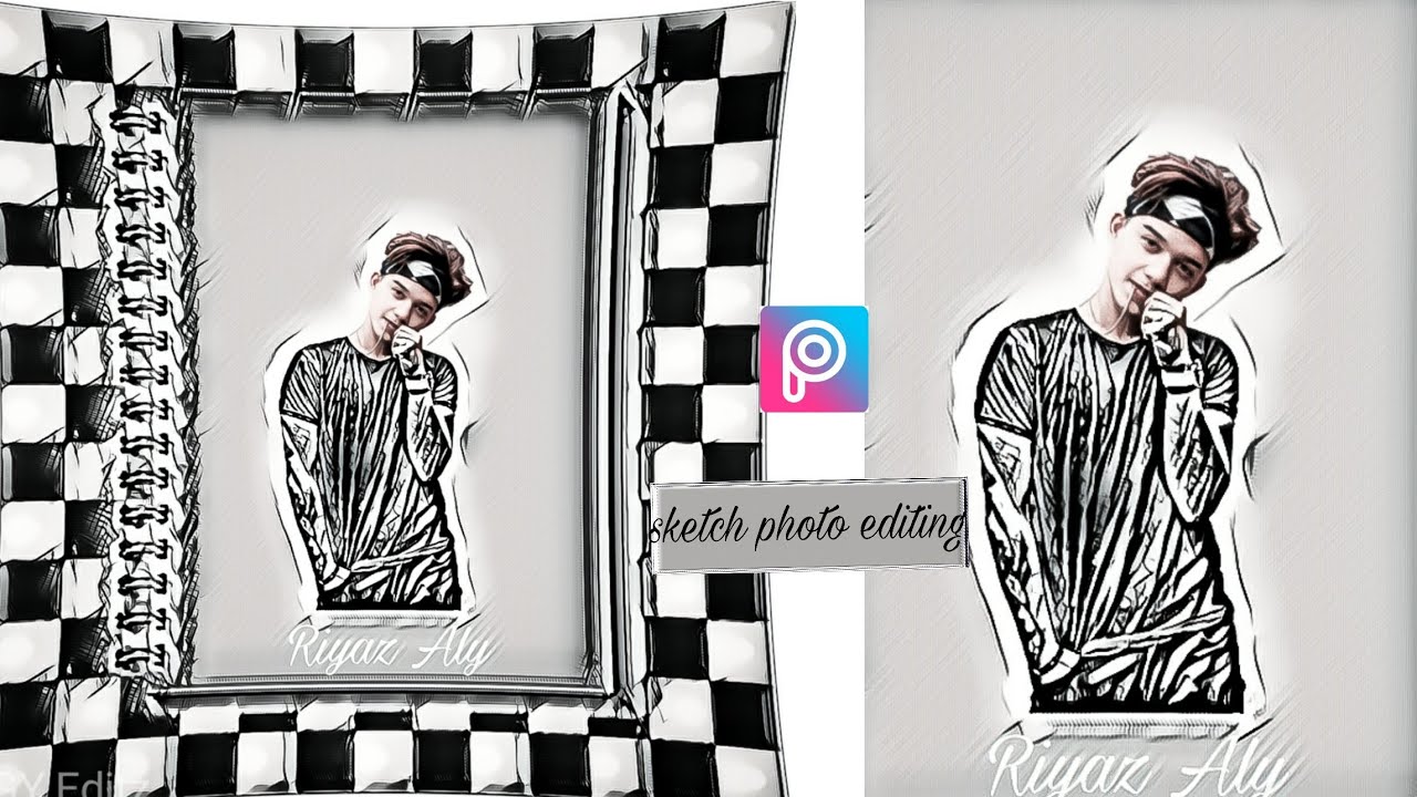 PICSART SKETCH EFFECT PHOTO EDITING TUTORIAL STEP BY STEP IN HINDI