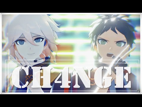 ダンガンロンパMMD】日向創と狛枝凪斗でGiga - CH4NGE ft.可不