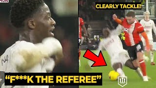 Kobbie Mainoo ANGRY REACTION after got yellow card with clearly tackle vs Luton Town | Man Utd News