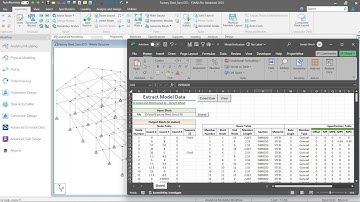 Automation with STAAD - P4: Extract Model Data || Geometry, Load, Specification || Data Interchange