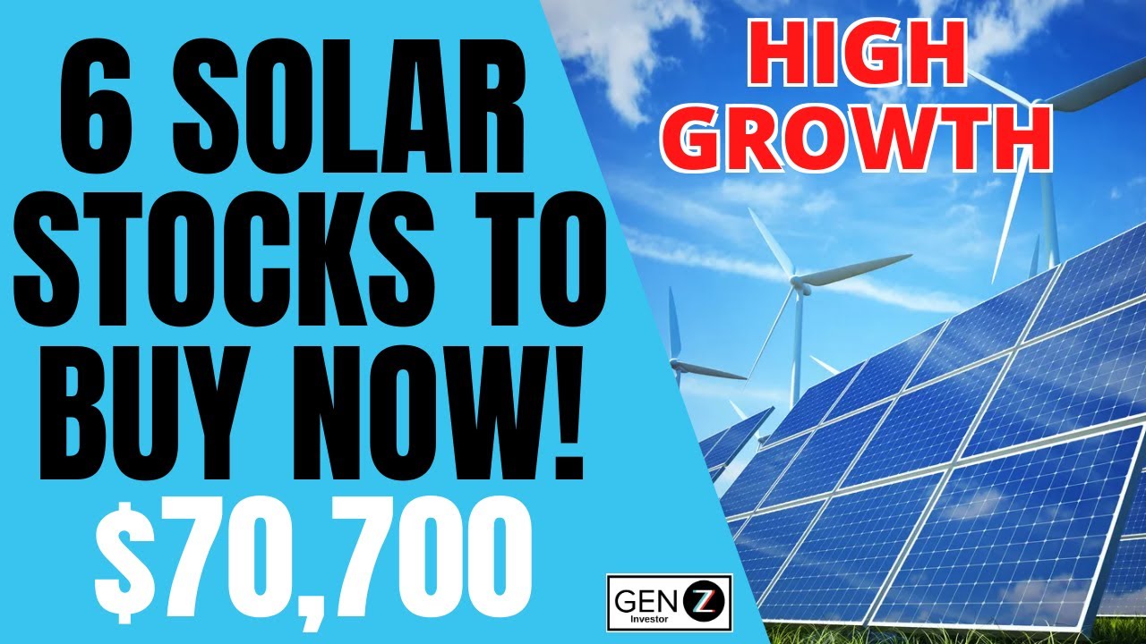 High GROWTH Solar Stocks To BUY NOW! HUGE Future Growth Potential